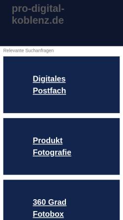 Vorschau der mobilen Webseite www.pro-digital-koblenz.de, Pro Digital Koblenz