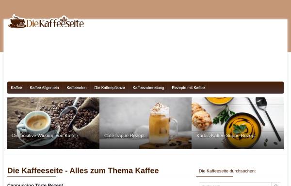 Vorschau von www.die-kaffeeseite.de, die-kaffeeseite.de