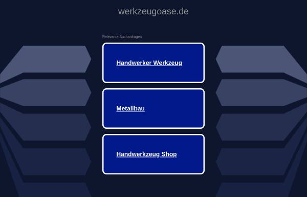 Vorschau von www.werkzeugoase.de, Werkzeugoase.de - Ihr Profi für Markenwerkzeuge