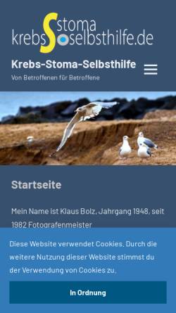 Vorschau der mobilen Webseite www.leben-mit-stoma.de, Leben mit Stoma