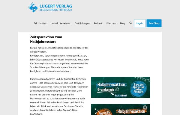 Vorschau von www.lugert-verlag.de, Lugert Verlag - Materialien für kreativen Unterricht