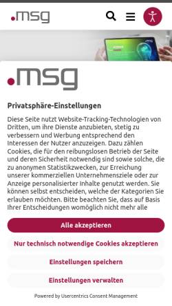 Vorschau der mobilen Webseite www.metris.de, Metris GmbH