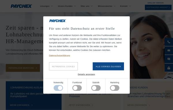 Vorschau von www.paychex.de, Paychex Deutschland GmbH