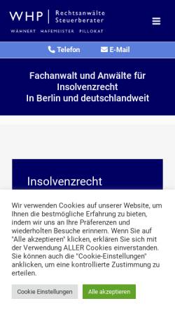 Vorschau der mobilen Webseite www.slaap.de, slaap.de - Suchservices für Rechtsanwälte