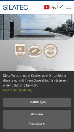 Vorschau der mobilen Webseite www.sicherheitsglas.de, Beschusshemmendes Sicherheitsglas