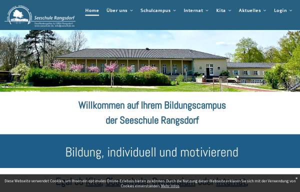 Vorschau von www.seeschule.de, Seeschule Rangsdorf - Internat & private Ganztagsschule, Berlin - Brandenburg