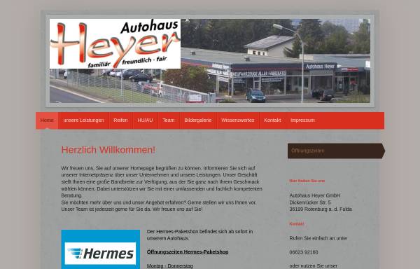 Vorschau von www.auto-heyer.de, Autohaus Heyer Rotenburg - familienfreundlich, fair, kundenorientiert
