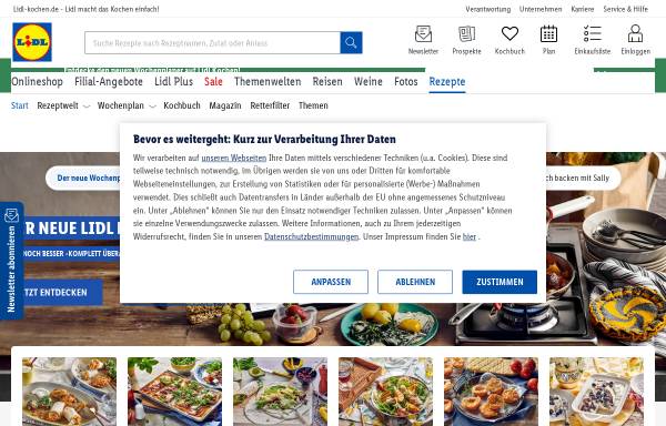 Vorschau von www.lidl-kochen.de, LIDL Rezepte