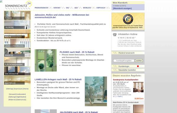 Vorschau von www.sonnenschutz24.de, Rollo