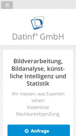 Vorschau der mobilen Webseite datinf.de, DatInf GmbH