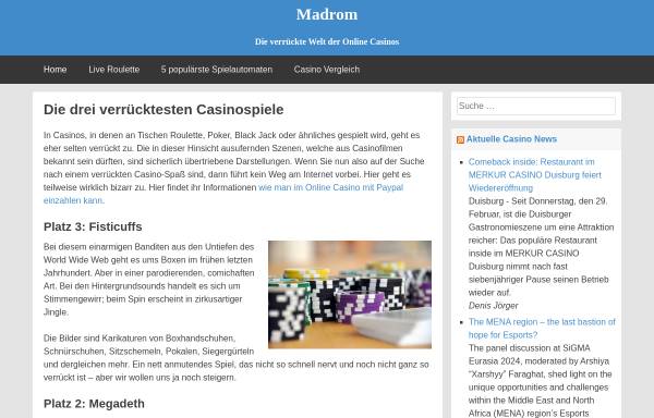 Vorschau von www.madrom.de, Madrom.de - Der Modchip Shop