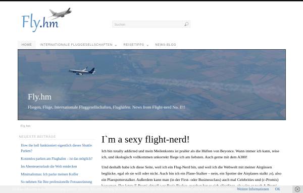 Vorschau von www.fly.hm, fly.hm - Airlineverzeichnis mit über 1500 Fluggesellschaften