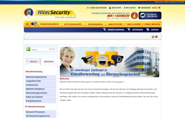 Vorschau von www.hitecsecurity.de, hitecsecurity.de