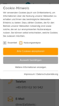 Vorschau der mobilen Webseite www.bettdecken-bettwaesche.de, Bettwaren Online-Shop