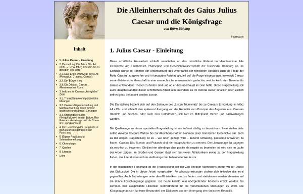 Vorschau von www.iulius-caesar.de, Caesar