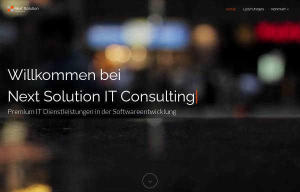 Vorschau von www.next-solution.de, Next Solution IT-Consulting GmbH