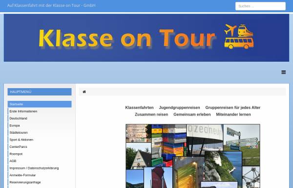 Vorschau von www.klassentour.de, Klassenfahrten mit Klassentour.de