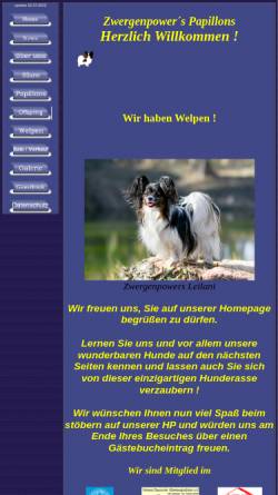 Vorschau der mobilen Webseite www.myzwergenpower.de, Zwergenpower´s Papillons