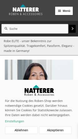 Vorschau der mobilen Webseite www.roben-shop.de, roben-shop.de - Roben für die Deutsche Justiz