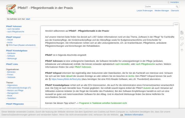 Vorschau von www.pflebit.de, PflebIT - Software aktuell