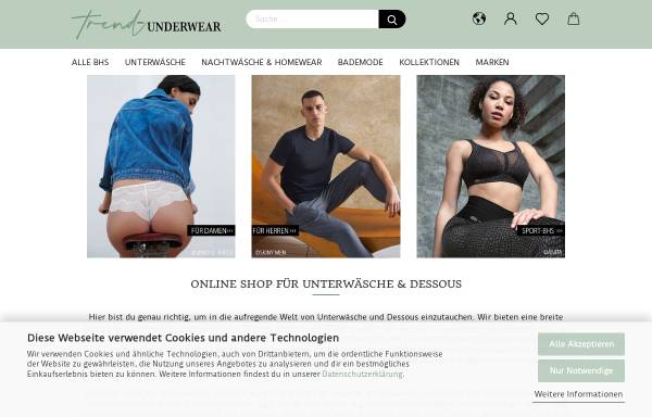 Vorschau von www.trend-underwear.ch, trend-underwear.ch