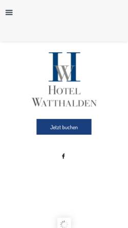 Vorschau der mobilen Webseite www.watthalden.de, Watthalden Hotel in Ettlingen