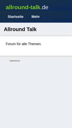 Vorschau der mobilen Webseite www.allround-talk.de, Allround-Talk Forum 
