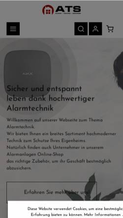 Vorschau der mobilen Webseite www.alarm-technik.eu, Alarmsysteme für Haus, Wohnung und Betrieb
