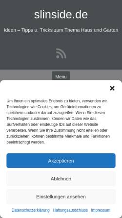 Vorschau der mobilen Webseite www.slinside.de, Das deutschsprachige Second Life Portal