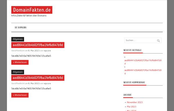 Vorschau von domainfakten.de, domainfakten.de - Blog mit Themen rund um Domains