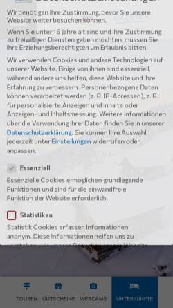 Vorschau der mobilen Webseite www.tauernalpin.at, TauernAlpin