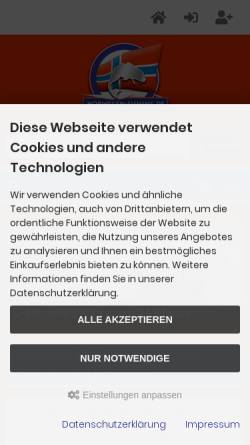 Vorschau der mobilen Webseite www.der-meeresangelshop.de, Der Meeresangelshop