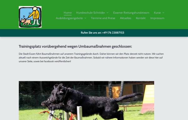 Vorschau von www.hundeschule-schroeder.de, Hundeschule Schröder