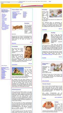 Vorschau der mobilen Webseite www.beauty-portal.biz, Das Beauty Portal