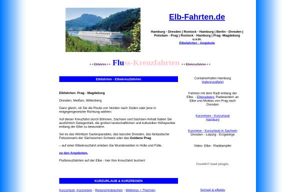 Vorschau von www.elb-fahrten.de, elbfahrten.de - Ballonfahren über der Elbe in Norddeutschland