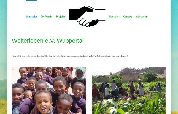 Vorschau von www.weiterleben-eritrea.de, Hilfe für Waisenkinder und Notleidende in Eritrea