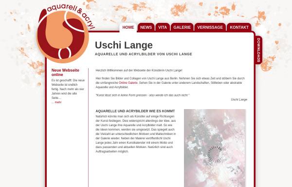 Vorschau von www.uschilange.de, Lange, Uschi
