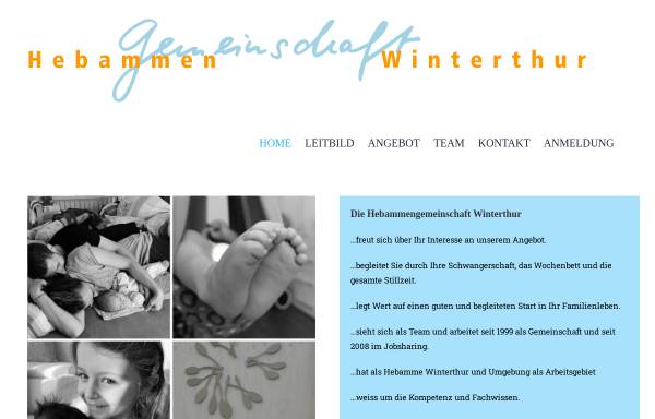 Vorschau von www.wirhebammen.ch, Hebammengemeinschaft Zürich