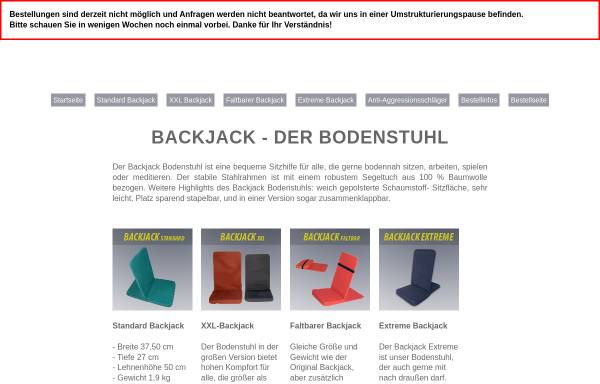 Vorschau von backjack-bodenstuhl.de, Backjack - Der einzigartige Bodenstuhl