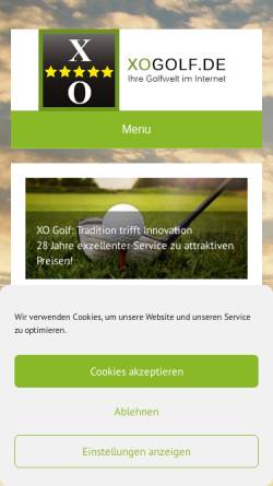 Vorschau der mobilen Webseite xogolf.de, xogolf.de - DGV Golf Fernmitgliedschaft