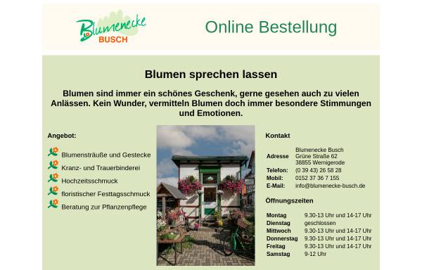 Vorschau von www.blumenecke-busch.de, Blumenecke Busch