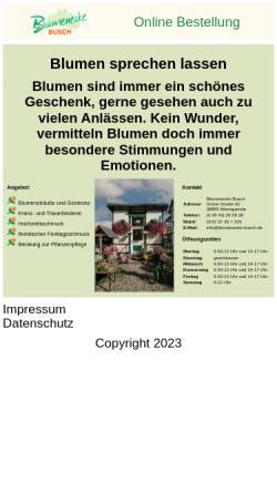 Vorschau der mobilen Webseite www.blumenecke-busch.de, Blumenecke Busch