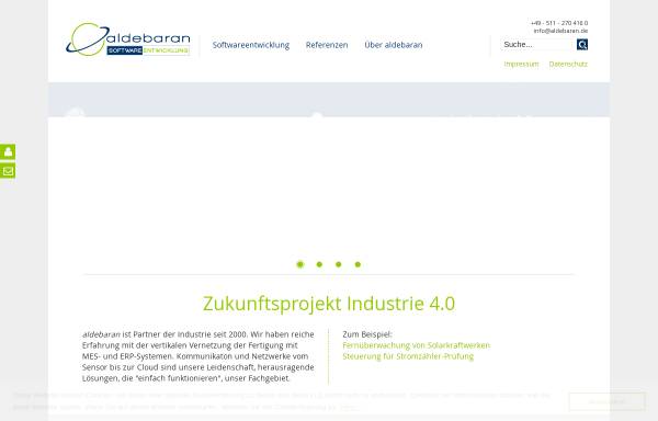 Vorschau von www.aldebaran.de, aldebaran Programmierung & IT-Lösungen GmbH