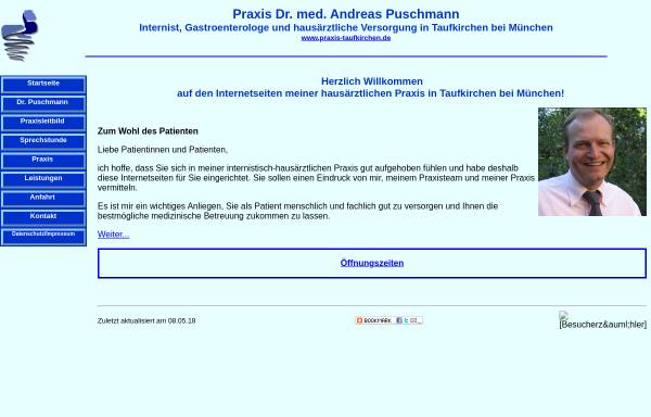 Vorschau von www.praxis-taufkirchen.de, Praxis Dr. med. Andreas Puschmann