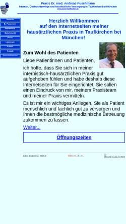 Vorschau der mobilen Webseite www.praxis-taufkirchen.de, Praxis Dr. med. Andreas Puschmann