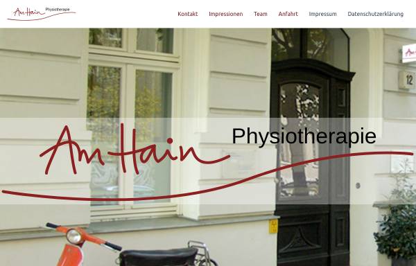 Vorschau von www.amhain.de, Physiotherapie Praxis von Maria Kröger in Berlin