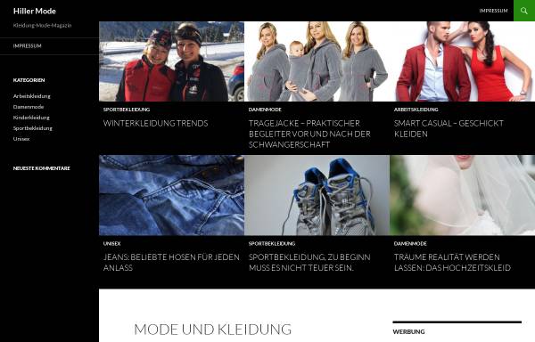 Vorschau von www.hiller-mode.de, Hiller - Individualität nach Maß