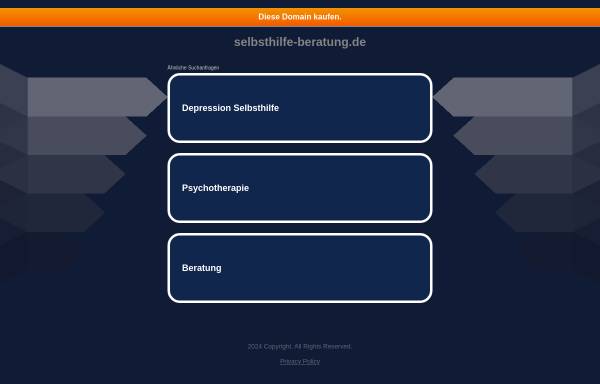 Vorschau von www.selbsthilfe-beratung.de, Selbsthilfe-Beratung - Hilfe bei seelischen Problemen