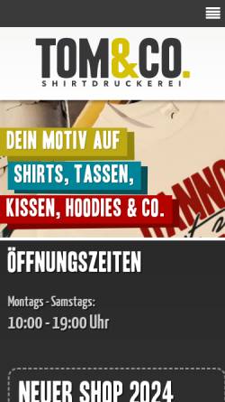 Vorschau der mobilen Webseite www.shirtway.de, Der Shirt Shop Shirtway.de, ihr T-Shirt Druck Experte