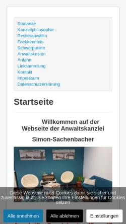 Vorschau der mobilen Webseite www.rechtsanwaelte-cuxhaven.de, Anwaltskanzlei Mittelstedt & Simon